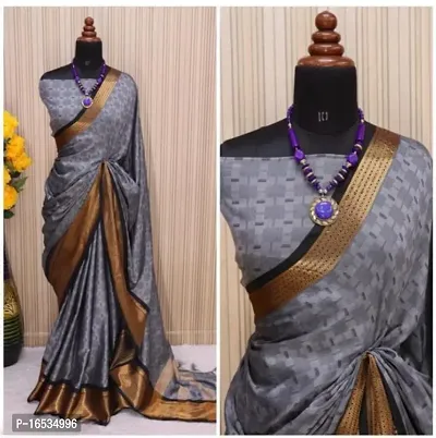 Beautiful Khadi Silk Saree with Blouse piece-thumb0