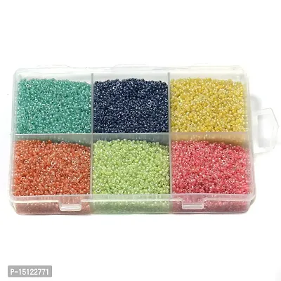 Beadsnfashion Inside Color Glass Seed Beads DIY Kit for Jewellery Making, Beading, Embroidery and Art and Crafts, Size 11/0 (2mm)