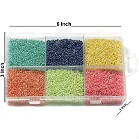 Beadsnfashion Inside Color Glass Seed Beads DIY Kit for Jewellery Making, Beading, Embroidery and Art and Crafts, Size 11/0 (2mm)-thumb4