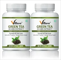 VLTAVA Green Tea Extract for Weight Loss (Fat Burner)  Antioxidant- 60 Capsules (Pack   of 2)-thumb2