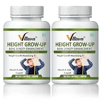 VLTAVA Height GROW-UP CAPSULES- HERBAL HEIGHT GROWTH SUPPLEMENT FOR MEN  WOMEN (Pack of   2)-thumb2