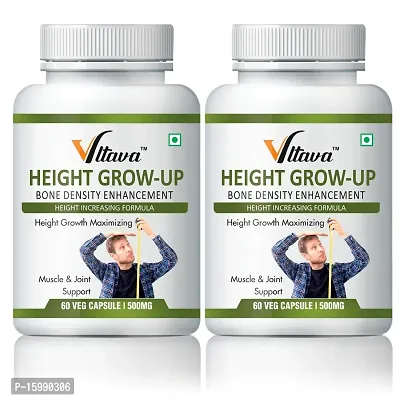 VLTAVA Height GROW-UP CAPSULES- HERBAL HEIGHT GROWTH SUPPLEMENT FOR MEN  WOMEN (Pack of   2)-thumb3