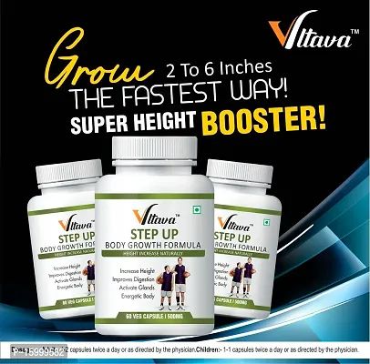 VLTAVA Step Up | Height Increase | Height Growth | Help ways to increase height | Increase your Height | Nutrition for height growth |(Pack of 3 )