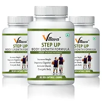 VLTAVA Step Up | Height Increase | Height Growth | Help ways to increase height | Increase your Height | Nutrition for height growth |(Pack of 3 )-thumb1