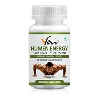 VLTAVA Humen Energy Good Health Safe Ayurvedic Capsules For Overall Health Pack of 1 (60   Capsule)-thumb1