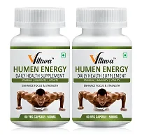 VLTAVA Human Energy Herbal Capsules For Increase Your Energy And Stamina Daily Health   Supplement-60 Capsules, 500 mg (Pack of 2)-thumb2