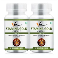 VLTAVA Stamina Gold Capsules - Immunity  Increase Stamina|Energy Gainer| Man  Women   to Strong Stamina Power-thumb1