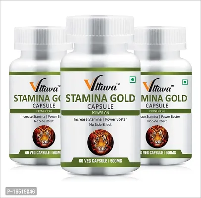 VLTAVA Stamina Gold Capsules - Energy Stamina  Power Capsule For Men  Women-thumb2