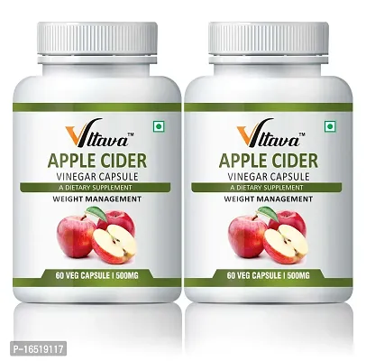 Apple Cider Vinegar 500mg Supplement for Weight Loss Management,Boost Energy | Improves   Cholesterol Levels  Supports Digestive Health-thumb3