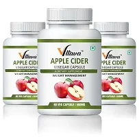 Apple Cider Vinegar Supplement for Weight Management, Metabolism, Detox, Gut Cleanse    Healthy Digestion, Plant Based-thumb1