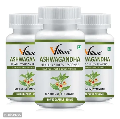 Ashwagandha 500Mg | Boost Energy, Strength, Stamina | Helps Anxiety  Stress Relief For   Men  Women-thumb2