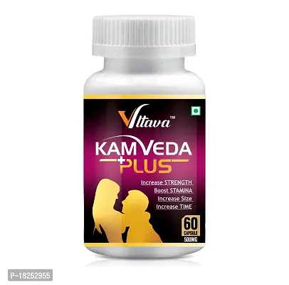 VLTAVA KAMVEDA PLUS CAPSULE -100% Ayurvedic Capsules for Strength, Stamina  Power | No   Side Effects| Benefit Vigour and Health | Men Power Supplement-thumb2