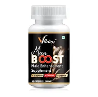 VLTAVA MAN BOOST Ayurvedic Supplement for Men | Better Sexual Power  Performance (60 Capsules)-thumb1