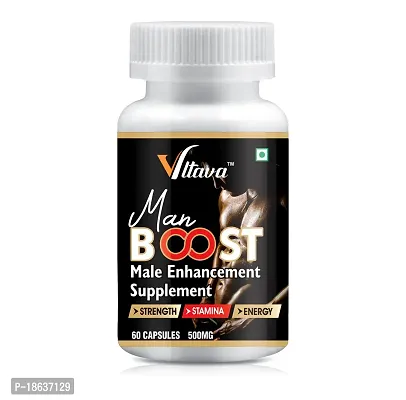 VLTAVA MAN BOOST Ayurvedic Supplement for Men | Better Sexual Power  Performance (60 Capsules)-thumb2