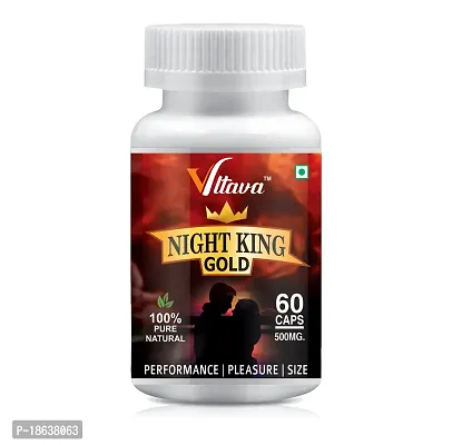 VLTAVA NIGHT KING GOLD Herbal Capsules For Men Wellness, Supports Sexual Energy/Boost Your   Sexual Power 100% Ayurvedic-thumb2