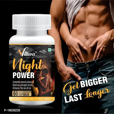 VLTAVA NIGHT POWER Ayurvedic Supplement for Men | Better Sexual Power  Performance(60 Capsules)