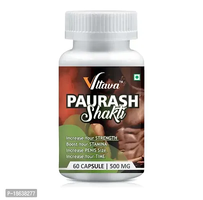 VLTAVA PAURASH SHAKTI Capsule, Strength  Stamina Booster For Men Wellness Boost Your Sexual Power 100% Ayurvedic-thumb3