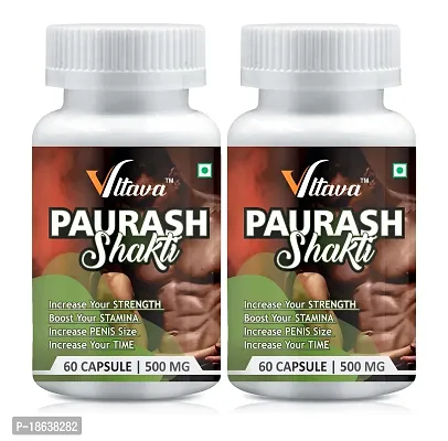 VLTAVA PAURASH SHAKTI Power Capsules for Men | Helps Restore Stamina And Vitality,Supports Energy-thumb2