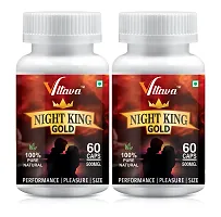 VLTAVA NIGHT KING GOLD Ayurvedic Supplement for Men | Better Sexual Power  Performance(60 Capsules)-thumb1