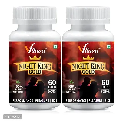 VLTAVA NIGHT KING GOLD Ayurvedic Supplement for Men | Better Sexual Power  Performance(60 Capsules)-thumb2