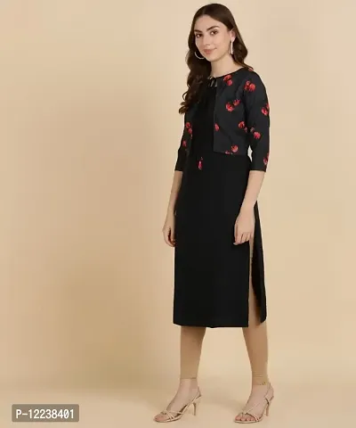 Stylish Crepe Printed Kurti For Women-thumb3