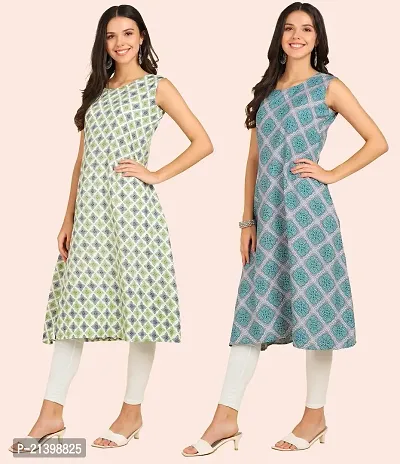 Fancy American Crepe Kurtis for Women Pack Of 2-thumb3