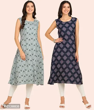 Fancy American Crepe Kurtis for Women Pack Of 2