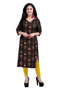 New Ethnic 4 You Women's American Crepe Straight Kurta (Combo Pack Of 2)-thumb3