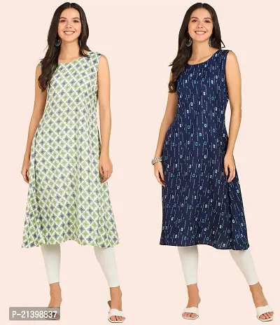 Fancy American Crepe Kurtis for Women Pack Of 2