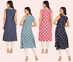 Fancy American Crepe Kurtis for Women Pack of 4-thumb3