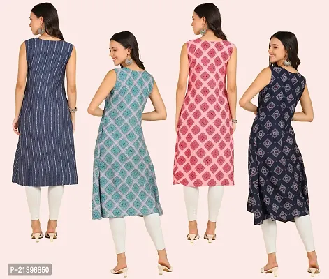 Fancy American Crepe Kurtis for Women Pack of 4-thumb4