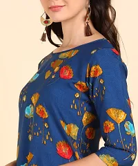 Stylish Crepe Printed Kurti For Women-thumb1