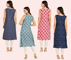 Fancy American Crepe Kurtis for Women Pack of 4-thumb3