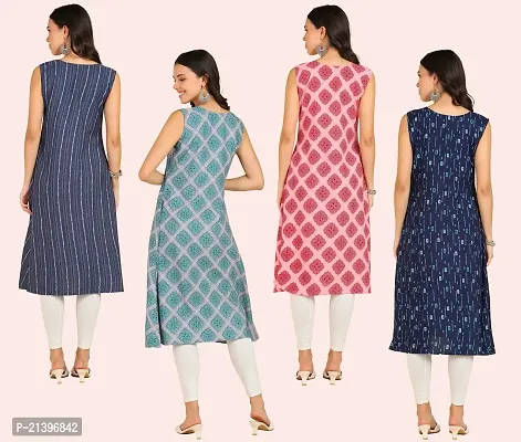 Fancy American Crepe Kurtis for Women Pack of 4-thumb4