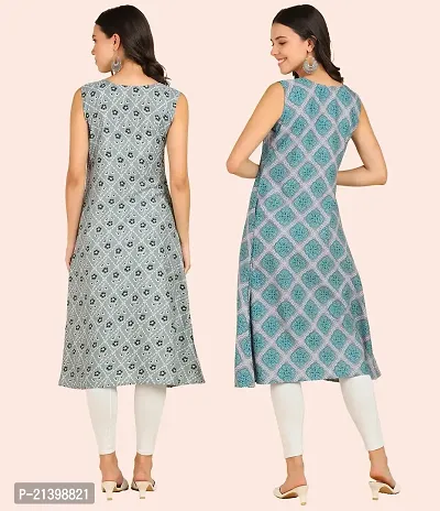 Fancy American Crepe Kurtis for Women Pack Of 2-thumb5