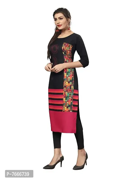 New Ethnic 4 You Women's American Crepe Straight Kurta (Combo Pack Of 2)-thumb2