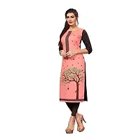 Stylish Crepe Printed Kurti For Women Pack Of 3-thumb3