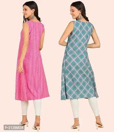 Fancy American Crepe Kurtis for Women Pack Of 2-thumb5