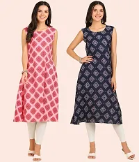 Fancy American Crepe Kurtis for Women Pack Of 2-thumb3