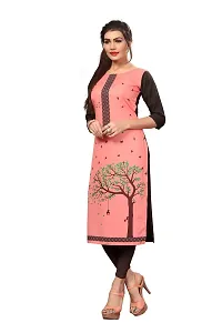 New Ethnic 4 You Women's American Crepe Straight Kurta (Combo Pack Of 3)-thumb3