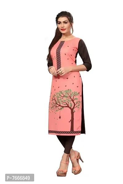 New Ethnic 4 You Women's American Crepe Straight Kurta (Combo Pack Of 3)-thumb4