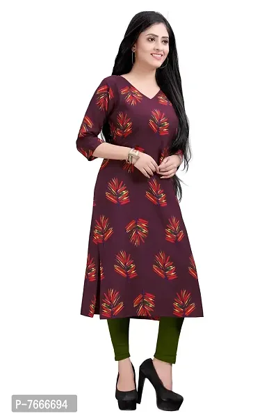 New Ethnic 4 You Women's Crepe A-Line Kurta-thumb3