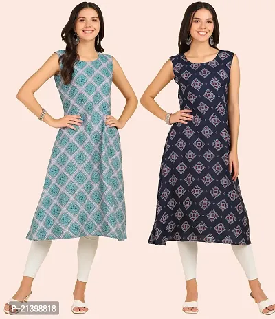 Fancy American Crepe Kurtis for Women Pack Of 2