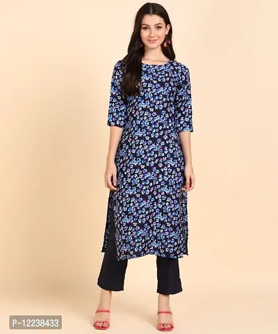 Stylish Crepe Printed Kurti For Women