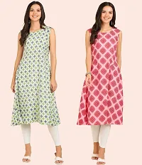 Fancy American Crepe Kurtis for Women Pack Of 2-thumb3