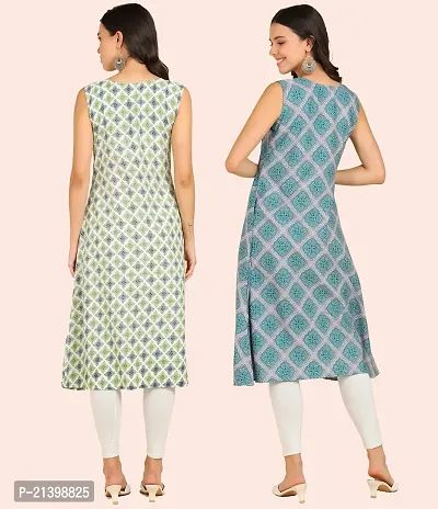 Fancy American Crepe Kurtis for Women Pack Of 2-thumb5