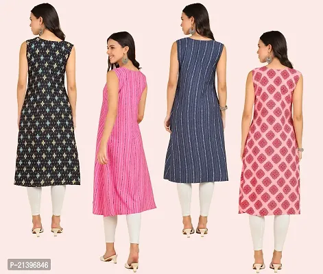 Fancy American Crepe Kurtis for Women Pack of 4-thumb4