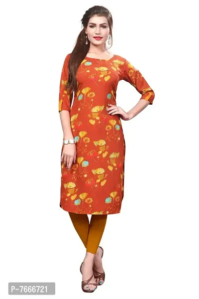 New Ethnic 4 You Women's Crepe Straight Kurta