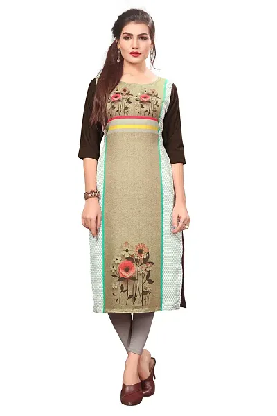 Fabulous Crepe Straight Kurta For Women