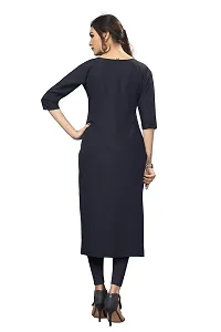 New Ethnic 4 You Women's Crepe Straight Kurta-thumb1